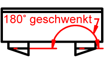 Symboldarstellung, Winkeladapter - WIAD 180-0-0